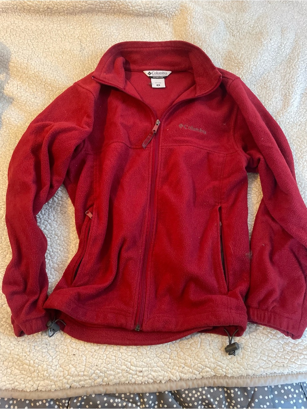 Columbia Kids Red Full-Zip Fleece Jacket